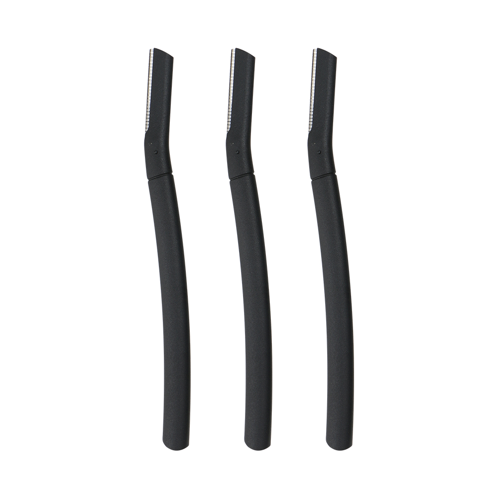 eyebrow razor single blade smooth ABS plastic handle