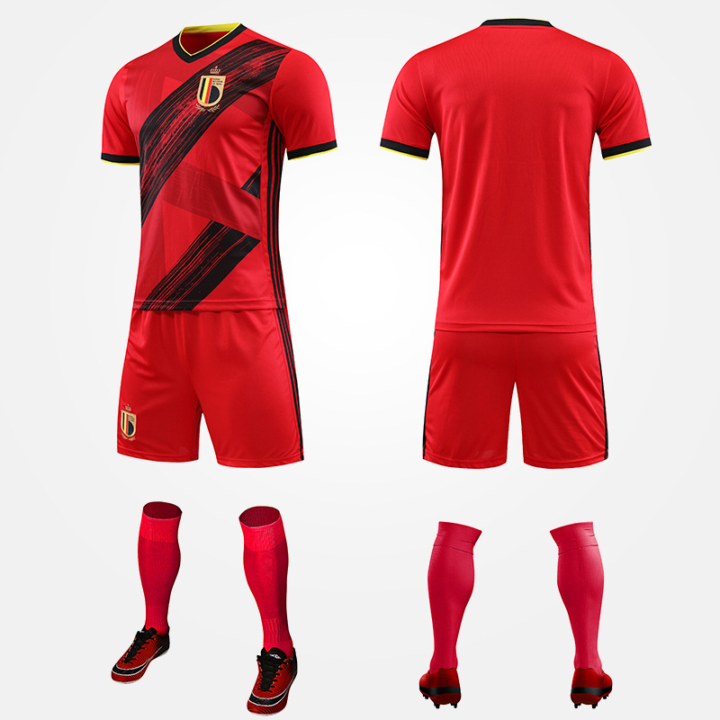 Suppliers Polyester Material Uniforms Cheap Soccer Uniform Se Chinese Soccer Wear Sets 1 Set Sportswear for Boys Adults