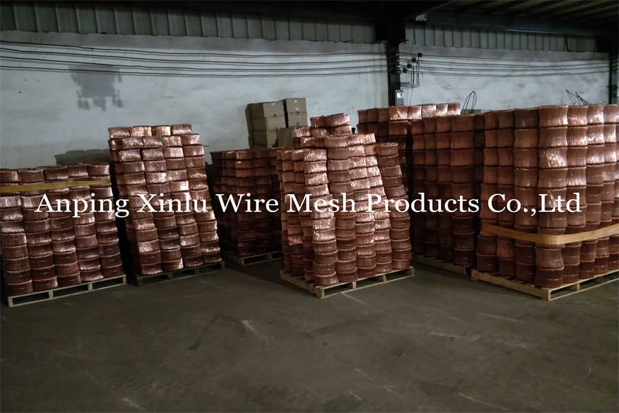 BWG SWG Copper Coated Double Loop Tie Wire 1.0mm X Length 100mm Twin Wire Double Loop Binding Wire