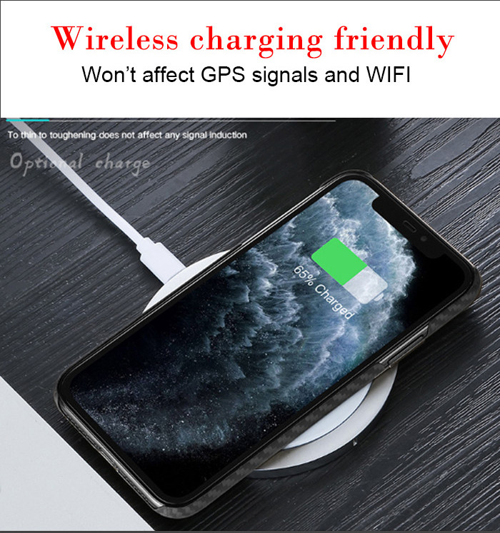 Ultra thin Aramid Fiber Cell Phone Case Carbon Fiber Mobile Cover For iPhone 11