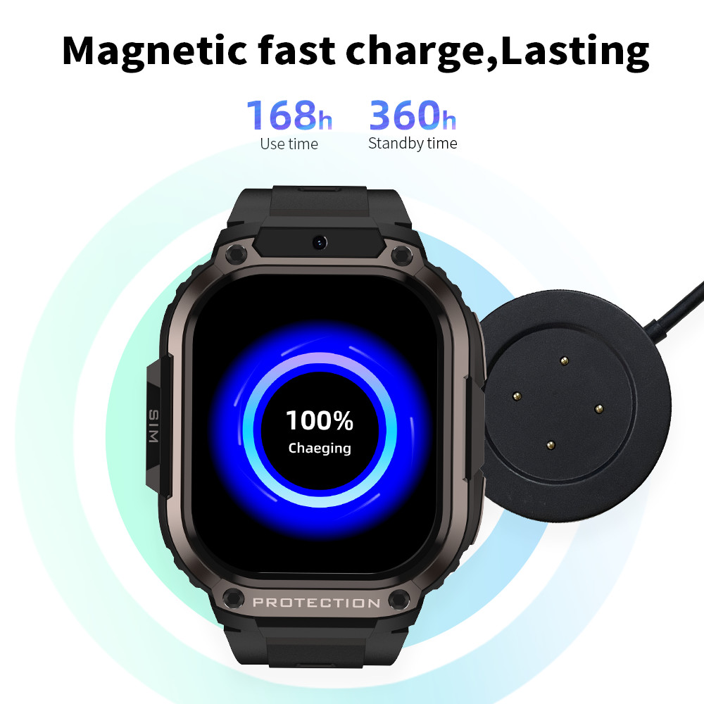 DM63 SmartWatch Battery 1000mah , 5G Sim Card Smart Watch AMOLED Screen 2.13 Inch