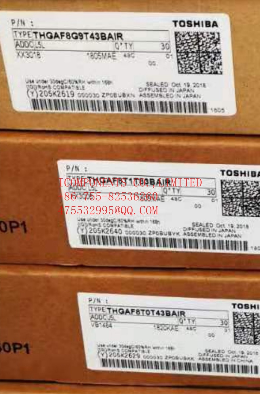 THGBMHT0C8LBAIG KIOXIA FLASH - NAND (MLC) Memory IC 128Gb (16G x 8) eMMC