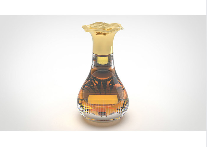 Custom Logo 15Mm Zinc Alloy Perfume Bottle Caps Luxury Creative Flower Style