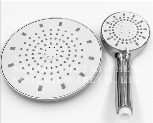 ABS material chrome plating shower head hand shower set overhead shower rain shower set bathroom accessories