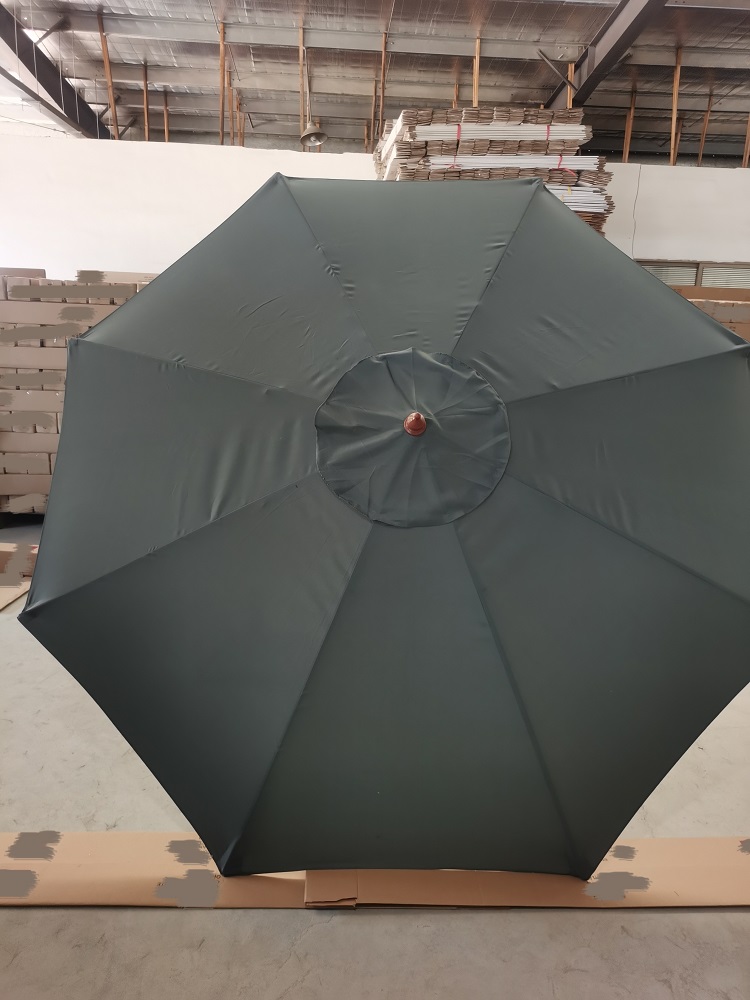 Stable Structure Wooden Umbrella with Pongee Panel Material and 2.5m Open Diameter