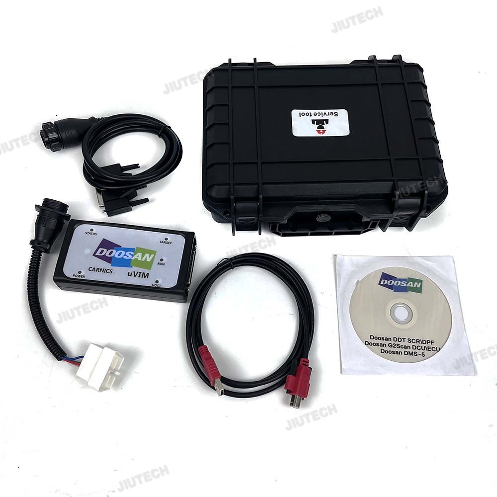 For Doosan UVIM Diagnostic Tool Excavator Forklift Engine Fault Scanner Detection Interface DDT CARNICS SCR DPF DCU ECU