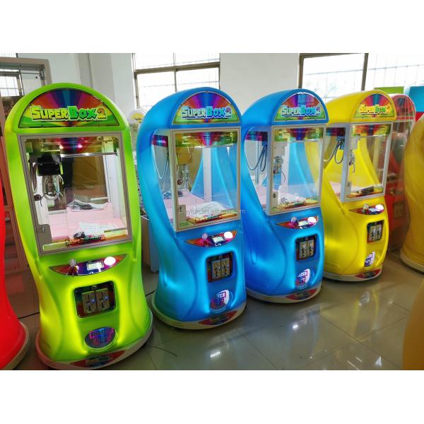 Playfun Manufacturers Wholesale Super Box 2 Catch Dolls Claw Machine Colorful Plush Toy Claw Crane Machine