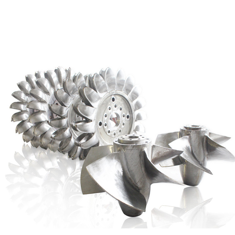 High Precision Hydro Turbine Runner , Kaplan Type Hydro Turbine Wheel