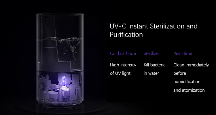 Original Xiaomi Smart Antibacterial Humidifier For Bedroom Office 3.5 Large Capacity APP Controlc Xiaomi Air Humidifier