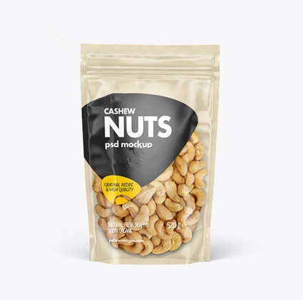 custom printing seal nut food packaging bags with window