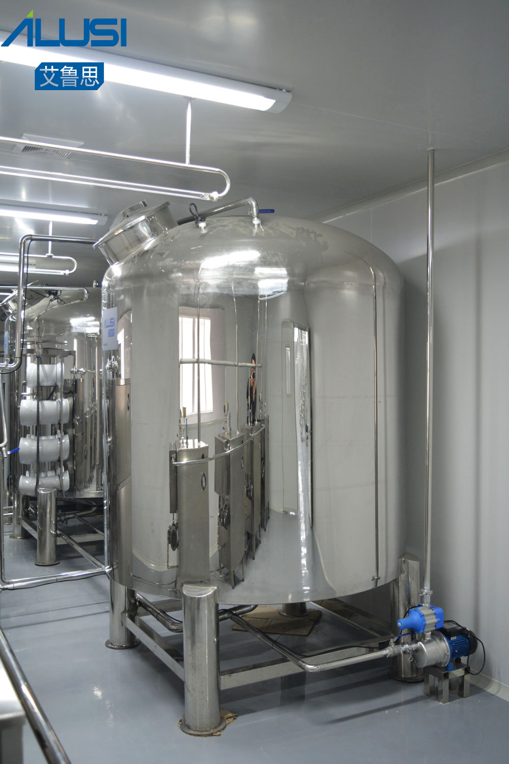 GMP 20000L SUS304 Stainless Steel Storage Tank Seal Type Water Storage Tank