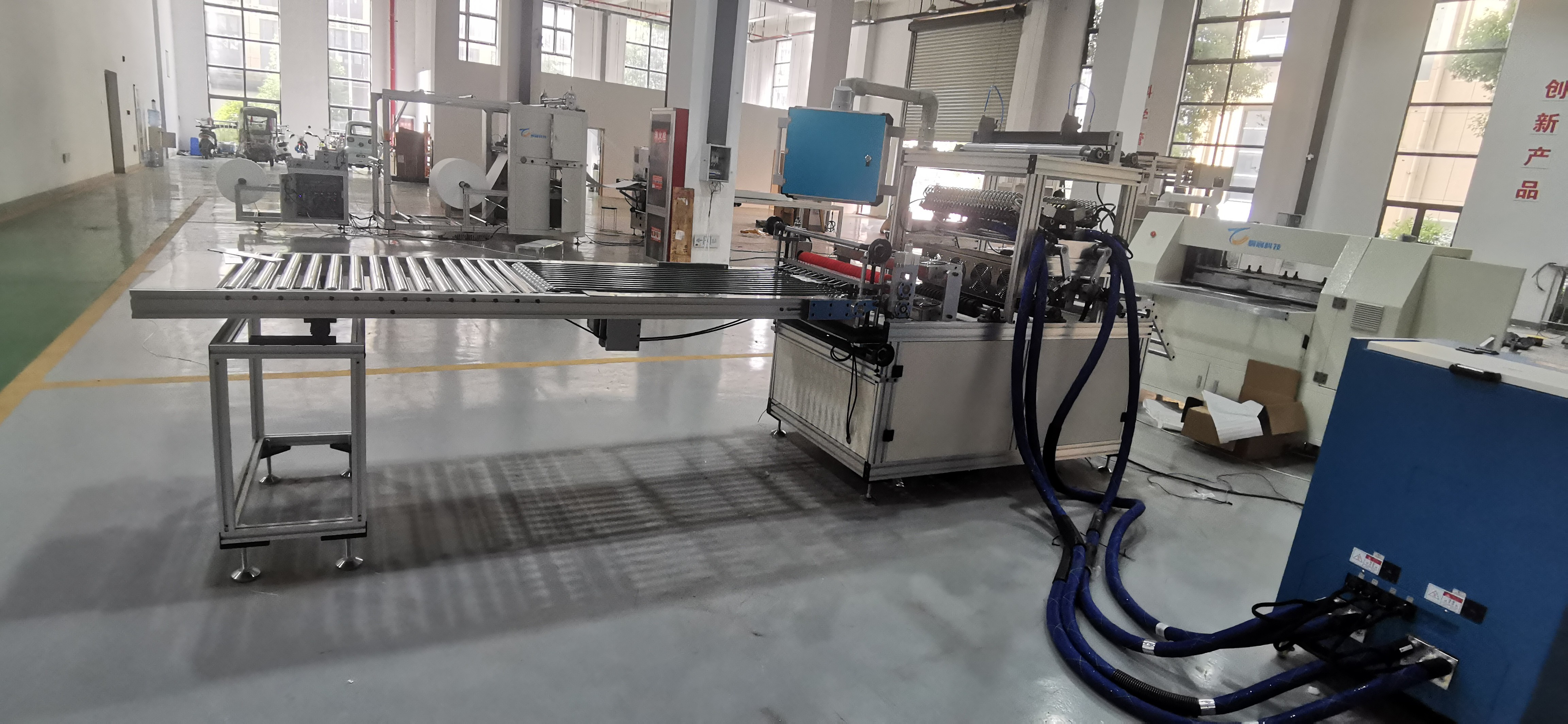 220V Filter Production Equipment Lamination Paper Making Machine 30mm - 300mm Pleating Depth