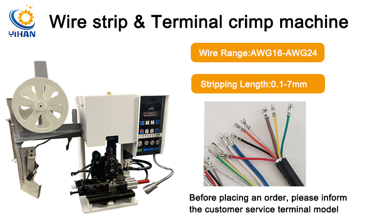 YH-2000-RY Semi-Automatic Connect Terminal Multi-Core Sheathed Cable Wire Stripping and Crimping Machine