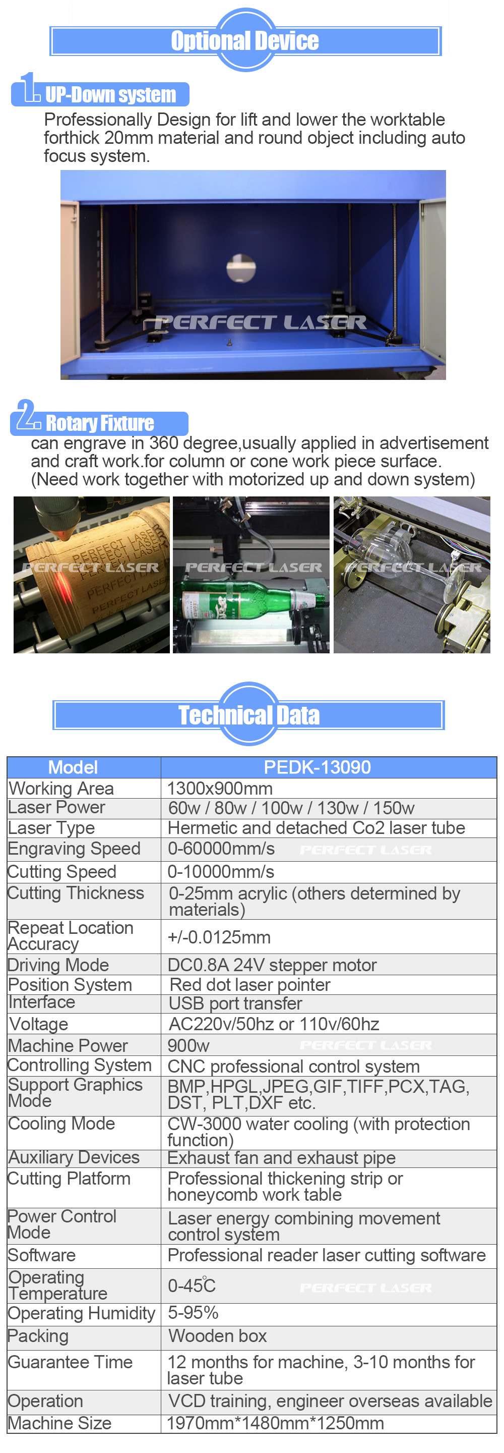 60W 80W 100W 130W 150W CO2 Laser Engraving Machine for Leather Paper Wood Cloth