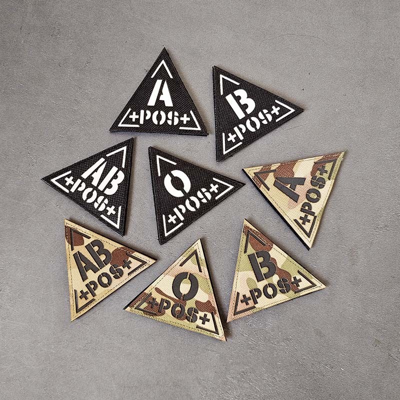 Tactical Ir Reflective Patches Velcro Laser Cut Border For Military