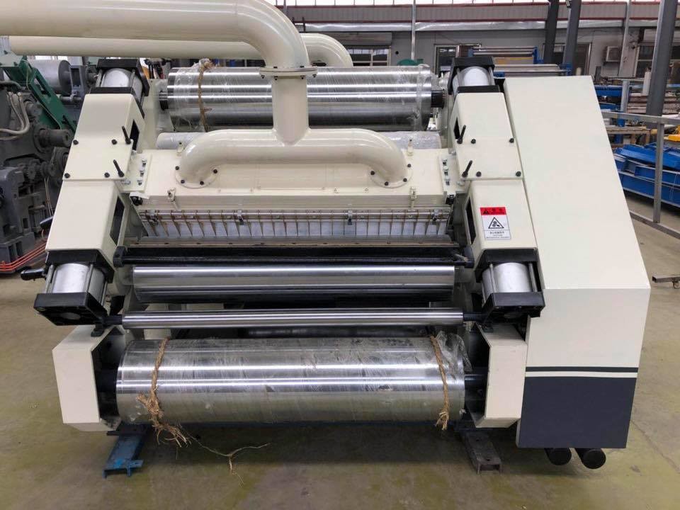 15kw Single Facer Corrugated Machine Width1600mm Steam Heating Stable Operation