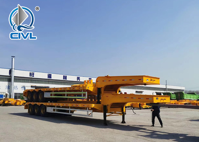 Semi Truck Trailer Semi Trailer Trucks SINOTRUK SHMC9400CCY1 Skelete Container Semitrailer