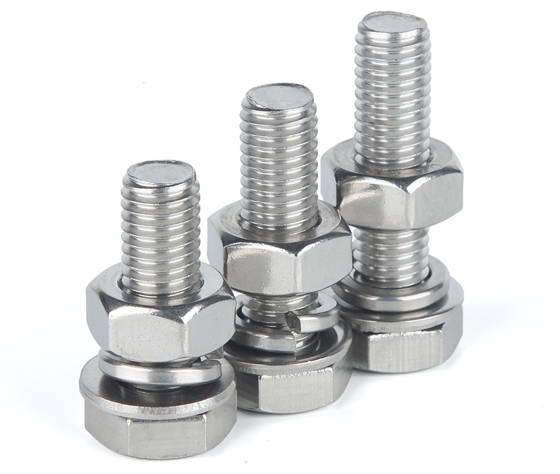 Hardware Stainless Steel Bolts Nuts DIN933 with Plain Zinc and Grade SUS304
