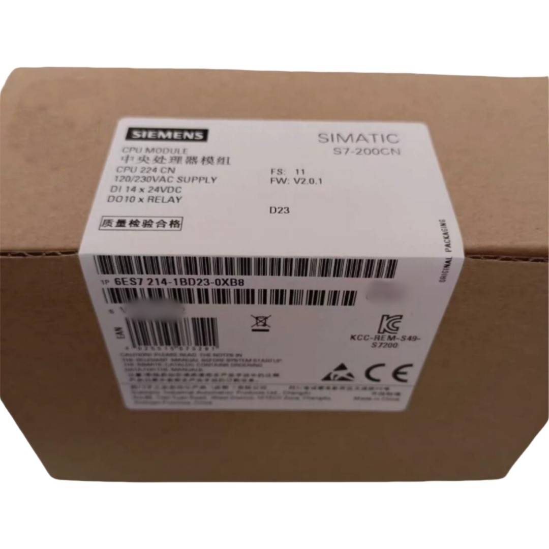SIEMENS SIMATIC S7-200 PLC 6ES7214-1BD23-0XB8 CPU 224 AC/DC/Relay14 Inputs/ 10 Relays