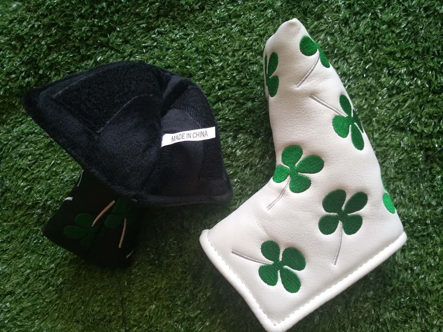 Four Leaf Clover headcover , Golf headcover , golf headcover , putter headcover , headcover