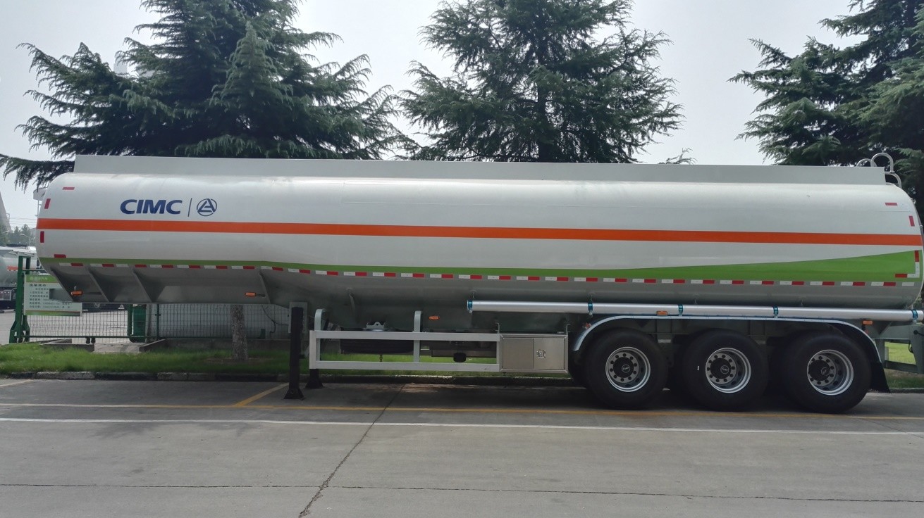 Tri Axles Aluminium Trailer Tanker Oil Fuel Diesel Transport Tank 12 Wheels