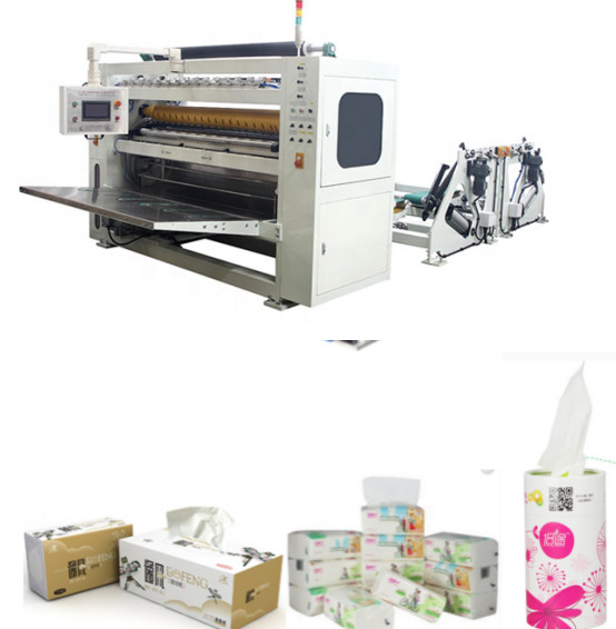 V Fold 1600sheets/Min 7Lines Tissue Paper Production Machine