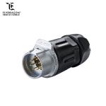 Patent Product IP67 DC AC 5A 400V Power Bulkhead 9 Pin Male Female Connector
