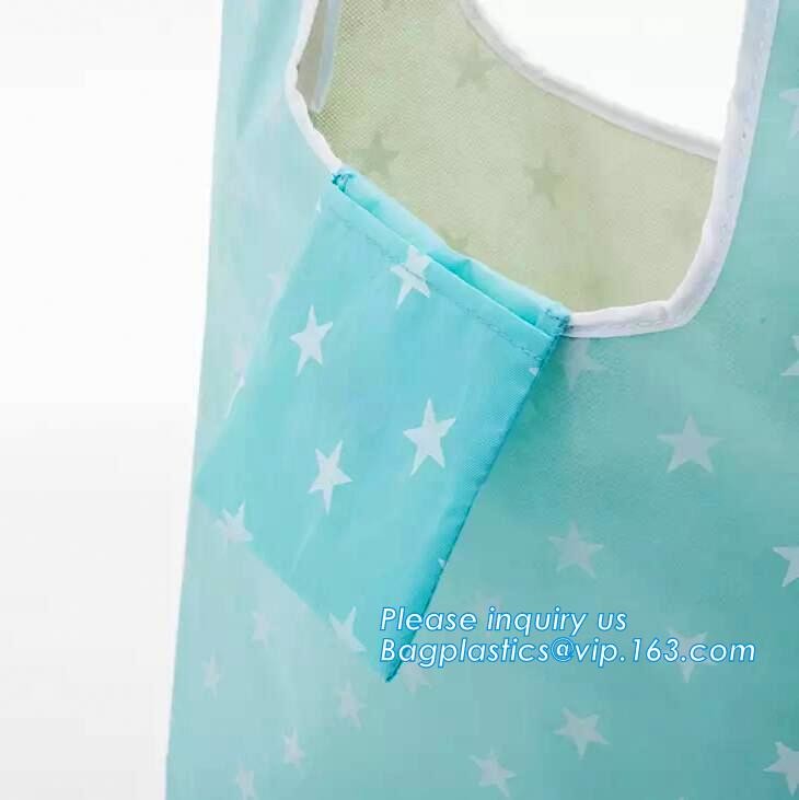 Promotion Custom Eco Friendly Sublimation Polyester Folding Shopping Bag,Promotional Sports Gym Sack Polyester Drawstrin