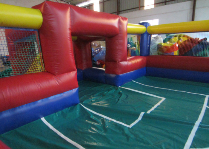 Excieting Inflatable Soccer Court pitch Playground Safe Nontoxic PVC Inflatable Football Stadium