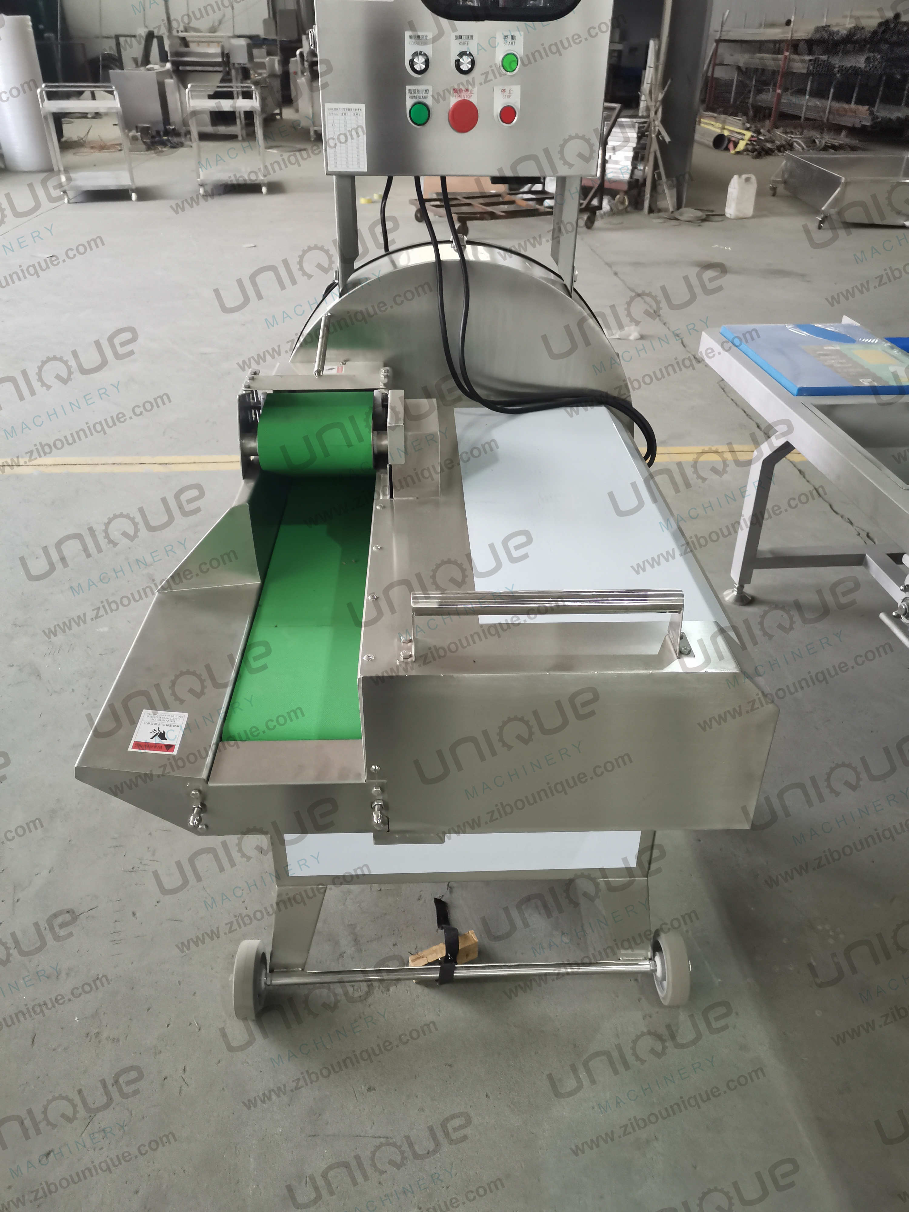 High Capacity 2.25kw Green Onion and Cucumber Slicing Machine with Big Advantage
