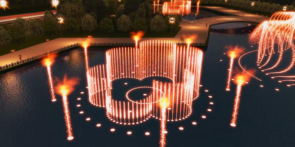 Music Water Fountain Producer Sea Fountain Stainless Steel Fountain