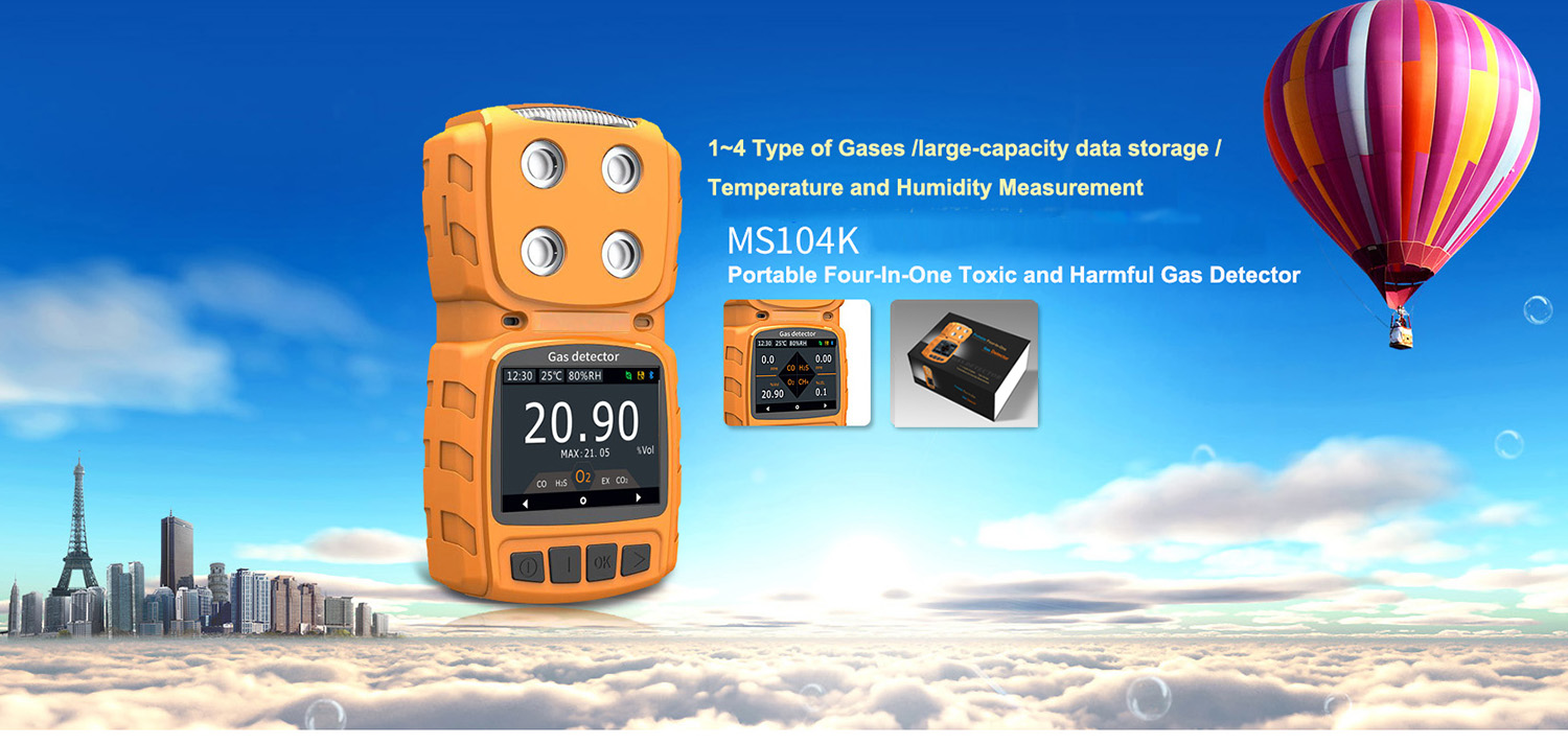 2.31 inch LCD Display Portable Ozone Gas Detector Diffusion Type 100ppm 200ppm
