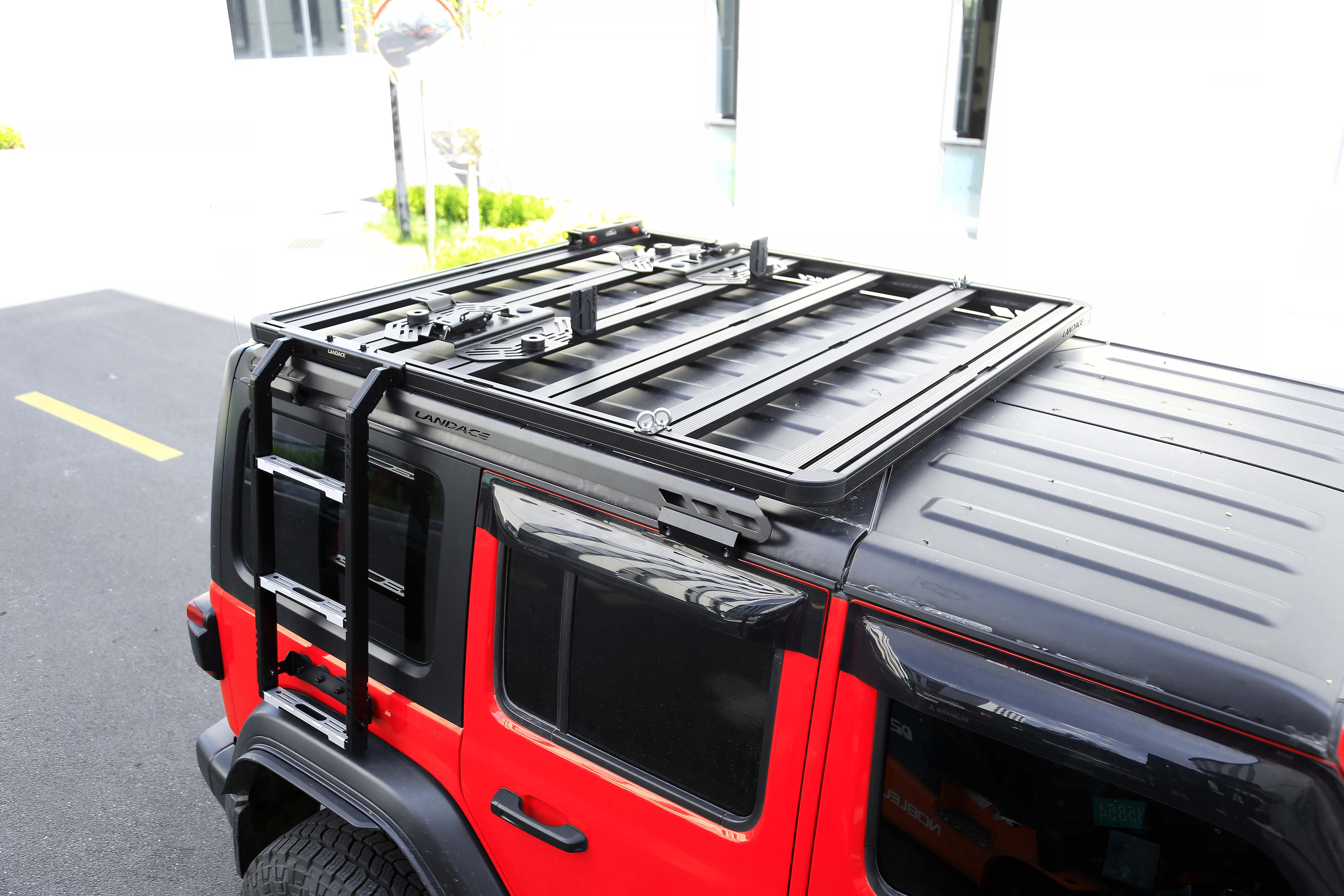 Universal 4x4 Offroad Accessories Jeep Wrangler JL Roof Rack Mounted Side Ladder