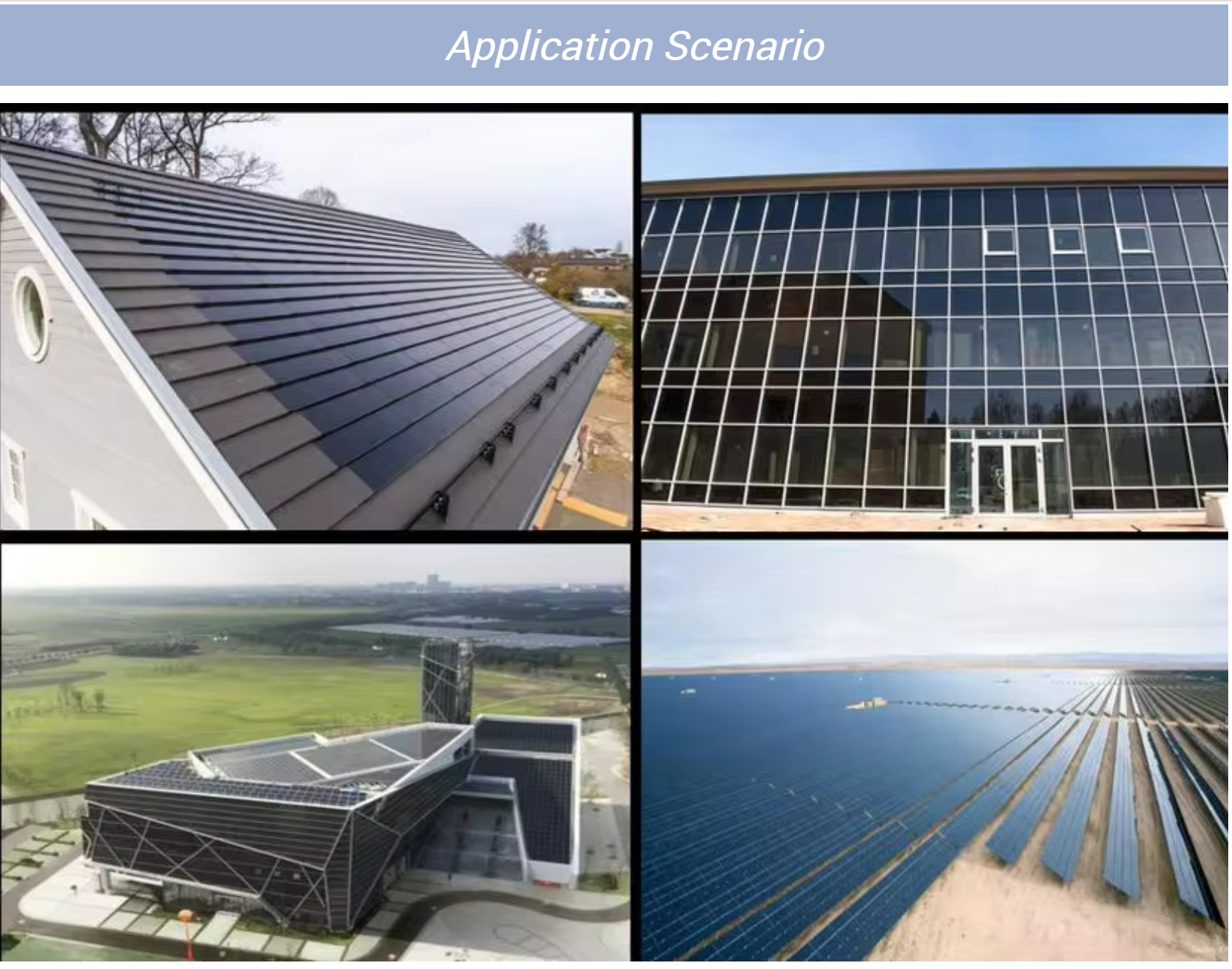 CdTe Cadmium Tellurium Thin Film Solar Cells Solar Glass Bipv Panel For Home Off-grid System