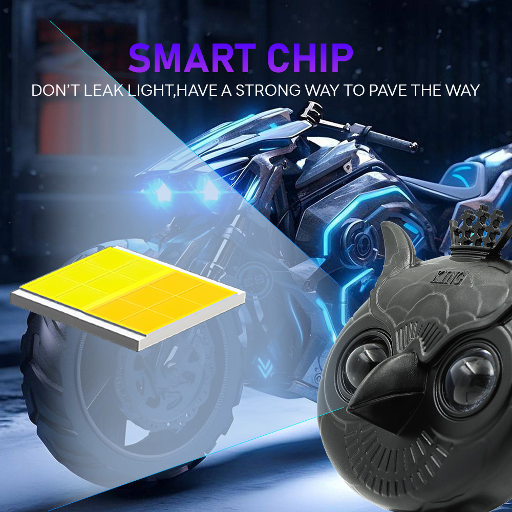 Aluminum Owl Crown Style LED Mini Driving Auxiliary Light For Motorcycle