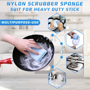 Nylon Blue Scrubbing Pads Long Lasting And Reusable