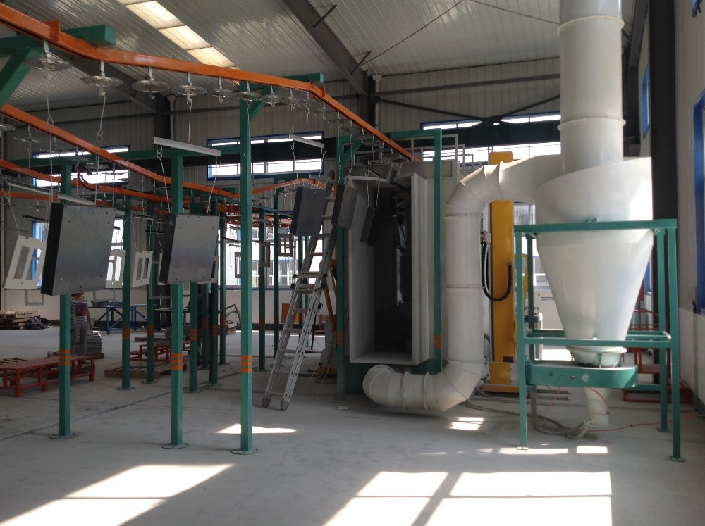 Customized Compact Manual Powder Coating Line Surface Treatment