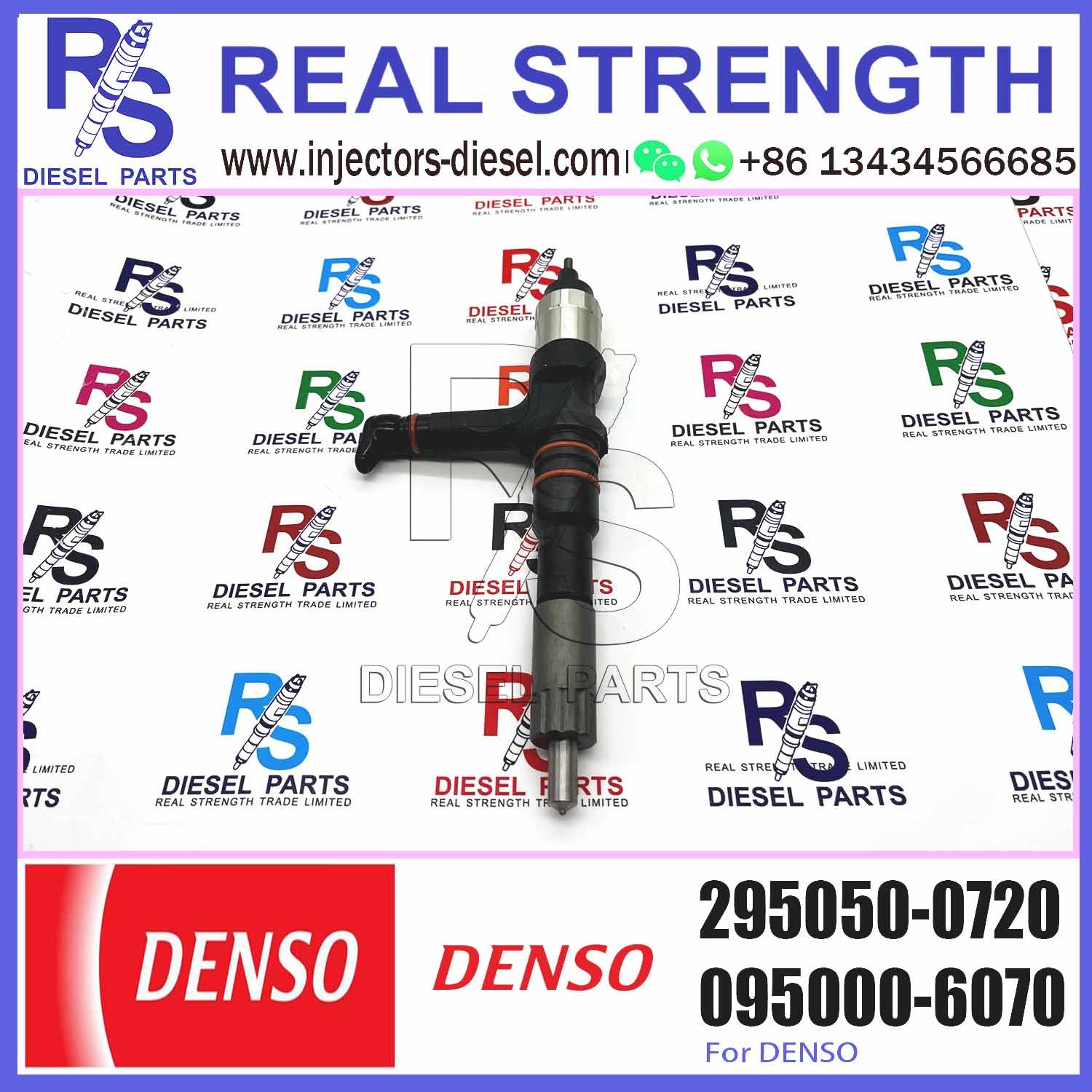 High quality fuel injector 6252-11-3100 295050-0720 with Genuine packing for SAA6D125E-6 engine assembly