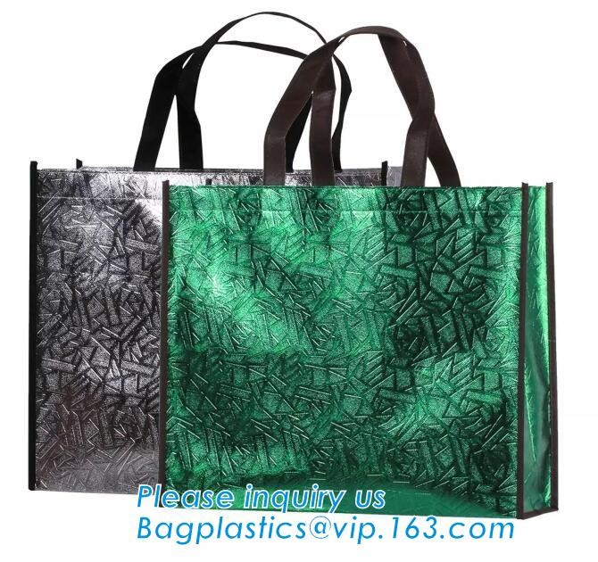 non-woven promotional shopping bag ultrasonic non woven bag, Custom printed tote non woven bag shopping shoulder bag pri