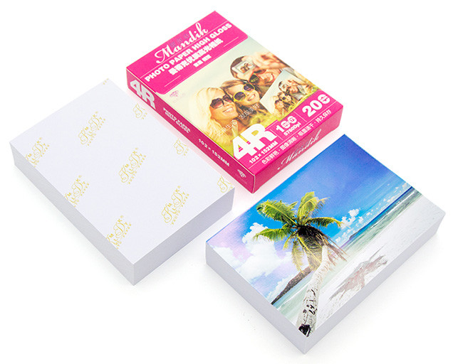 100 Sheets 4R Inkjet Printer Glossy Inkjet Photo Paper