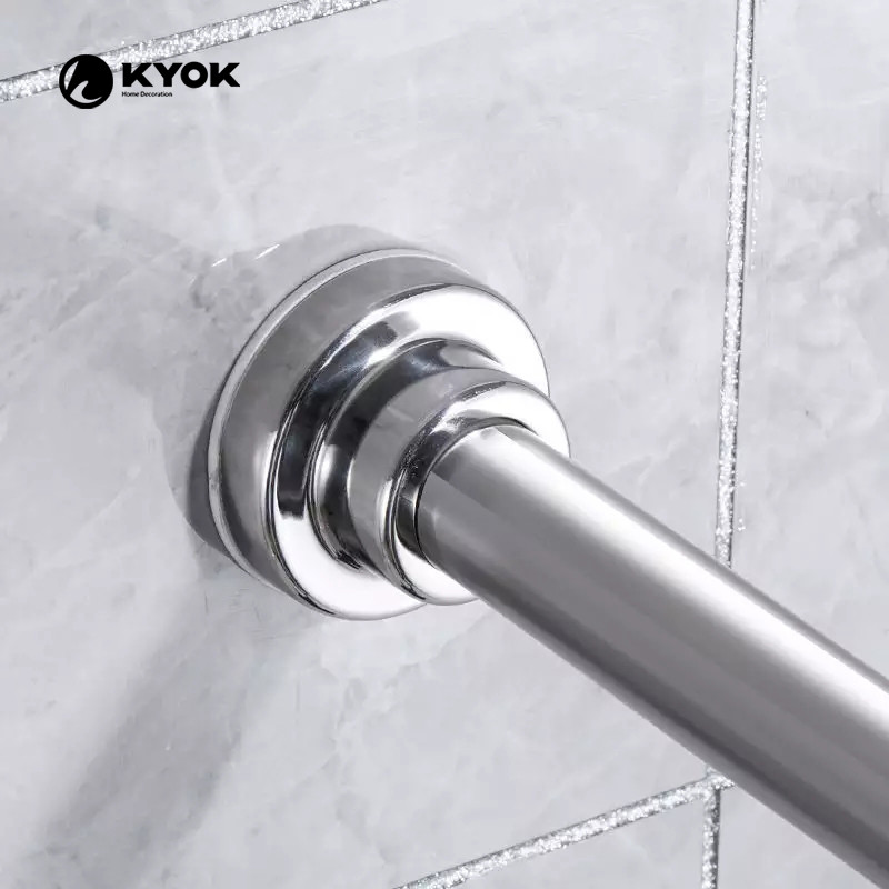 Multicolor Shower Curtain Rod 28mm Diameter Plating Treatment
