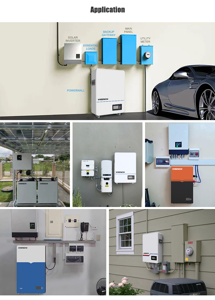 High Voltage Wall Mounted 51.2 V 200Ah Deep Cycle Bms Lfp Home Solar Energy Storage 48V 100Ah Lifepo4 Lithium Ion Battery