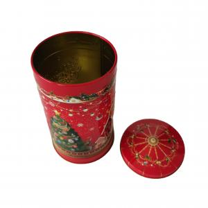 Buy cheap 9mm Dia Christmas Musical Tin With Slip Cover Cookie Sweets Tin Box Packaging product