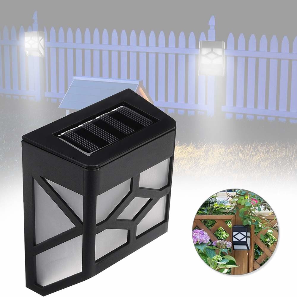 Yard Garden Solar Wall Mounted Motion Sensor Light , Solar LED Fence Post Lights