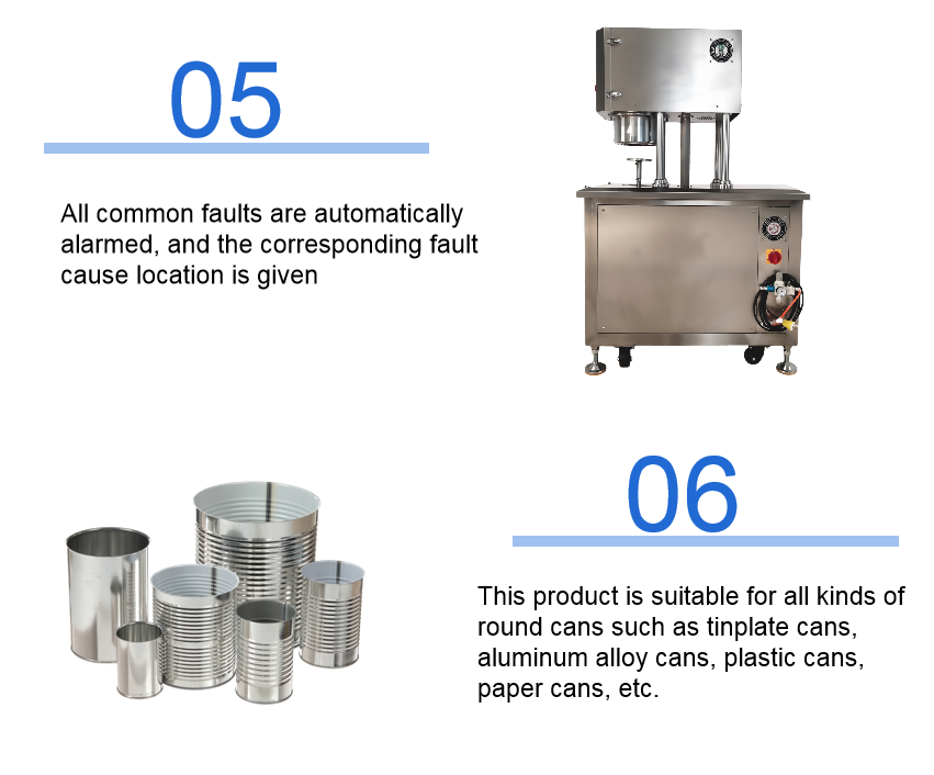 Tin Can Sardine Tuna Fish Beef Canning Machine Automatic Canned Meat Sealing Machine