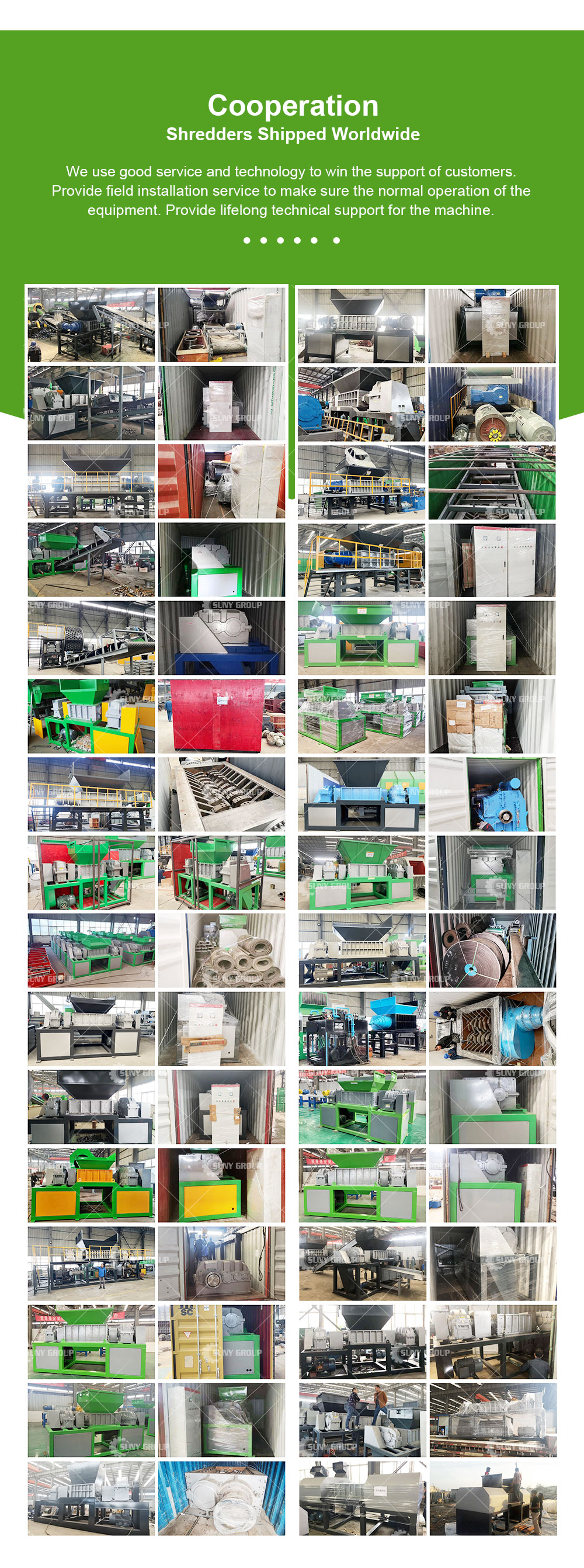 15000W Scrap Metal Plastic Wood Glass Shredder Crusher Recycling Machine