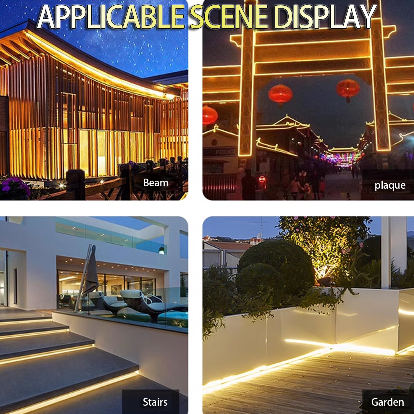 Wire Drawing Surface 24V LED Light Strip for Special Brightness Outdoor Lighting