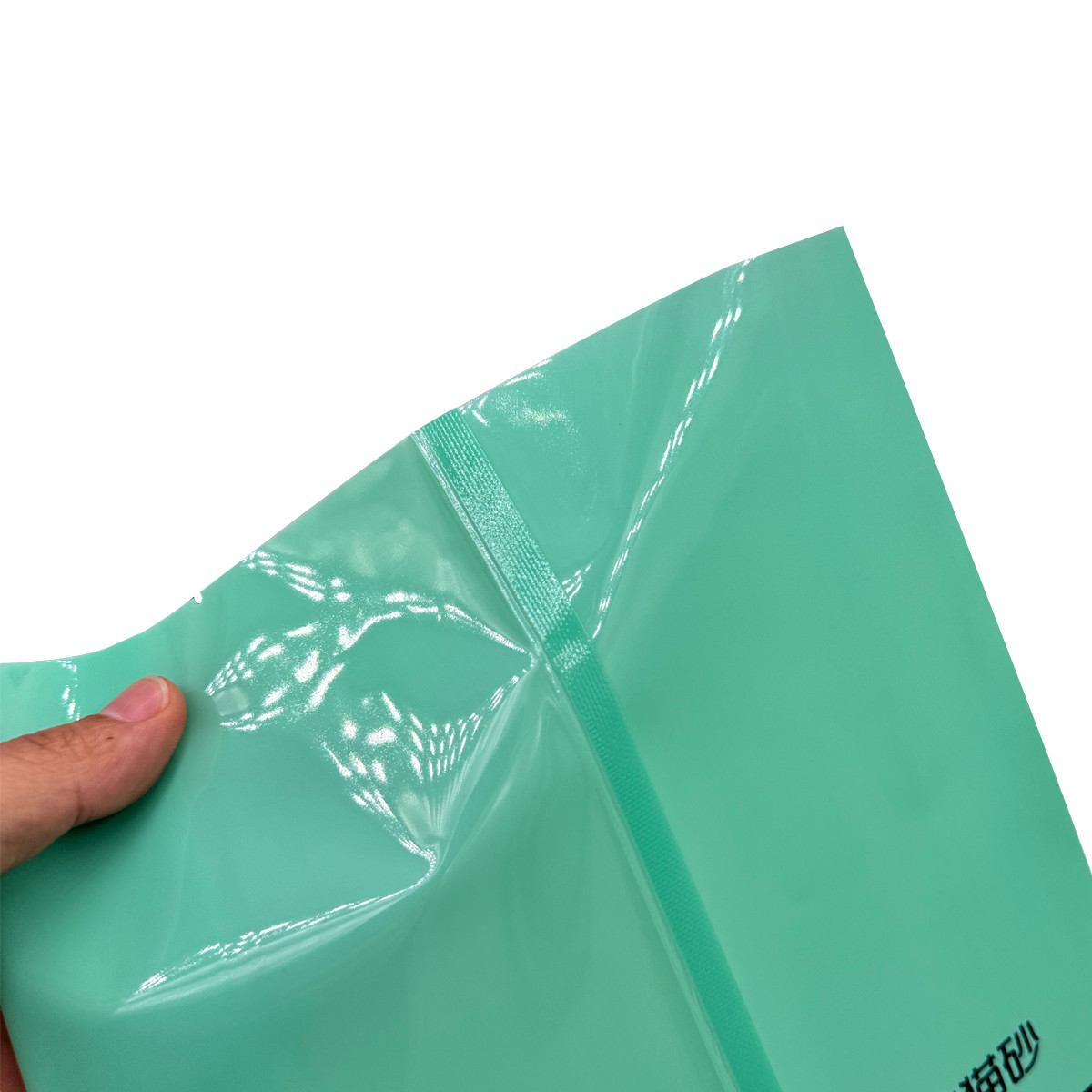 Custom 6L Green Back Sealed Side Gusset Recyclable Plastic Vacuum Sealed Cat Litter Packaging Bags with Clear Window