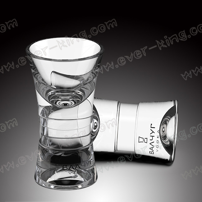 50ml Hot Sale Heavy Bottom Bullet Shape Shot Glass Cup