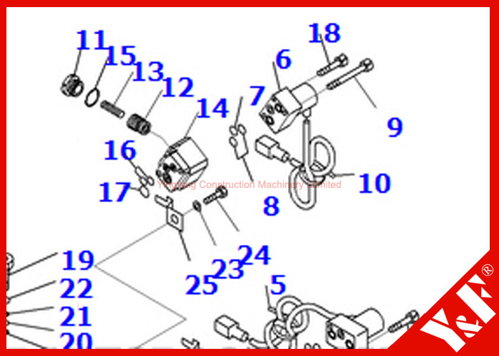PC300 - 8 702-21-57500 Pilot Valve For PC350 - 8 Main Hydraulic Pump